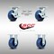 Service Caster 5 Inch Stainless Steel Solid Poly Caster Set with 2 Brakes/Swivel Lock 2 Rigid SCC-SS30S520-SPUR-TLB-BSL-2-R-2 - alternate 1